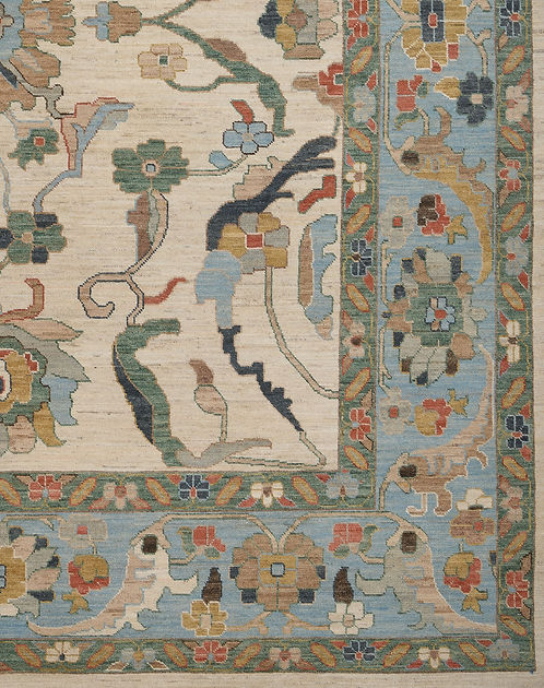 11.8 x 14.1 ft Hand Knotted Sultanabad Rug