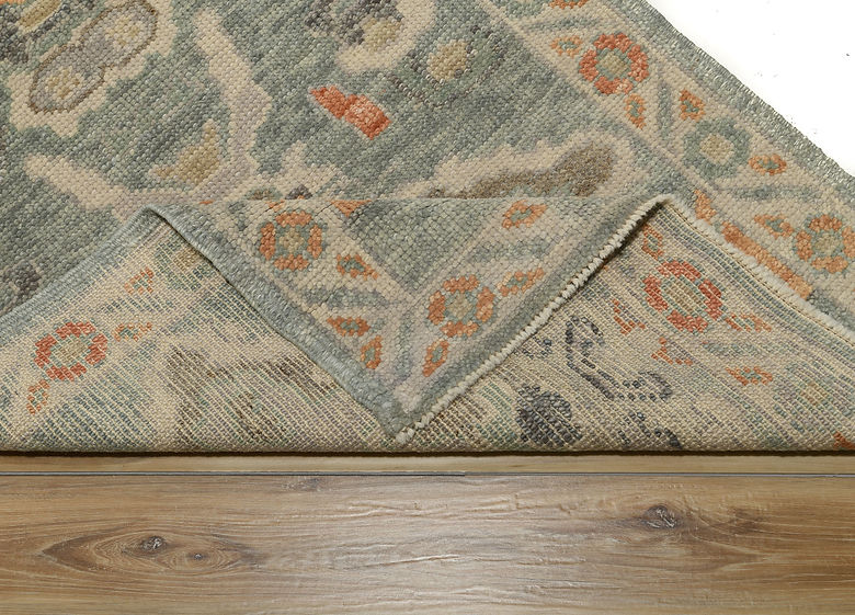 2.8 x 9.9 ft Hand Knotted Oushak Runner