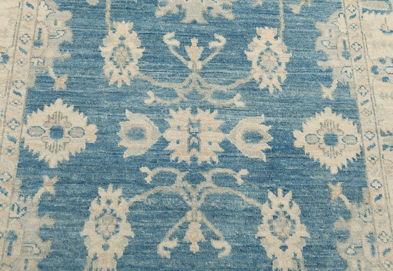 4.1 x 6.11 ft Hand Knotted Oushak Rug