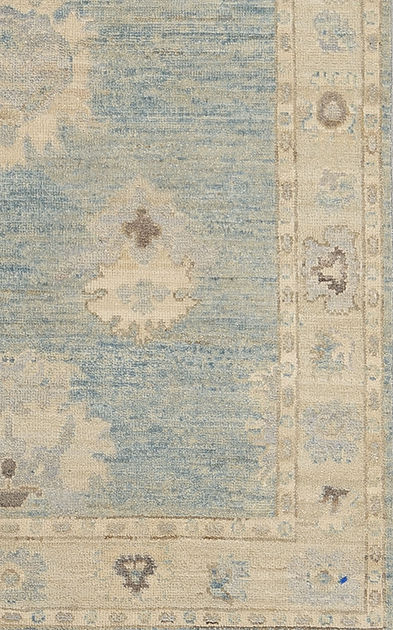 3.2 x 4.10 ft Hand Knotted Oushak Rug