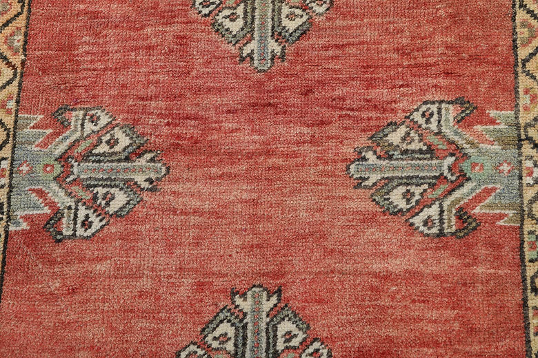 2.5 x 8.8 ft Hand Knotted Vintage Oushak Runner