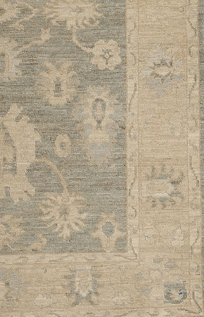 3.11 x 5.9 ft Hand Knotted Oushak Rug