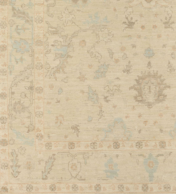 7.11 x 10.10 ft Hand Knotted Oushak Rug