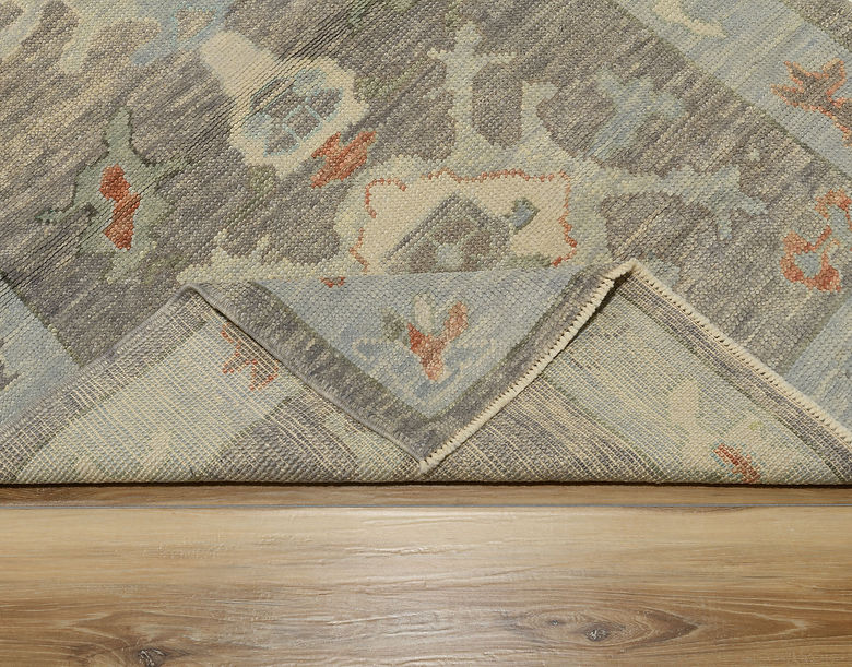 3.6 x 5.3 ft Hand Knotted Oushak Rug