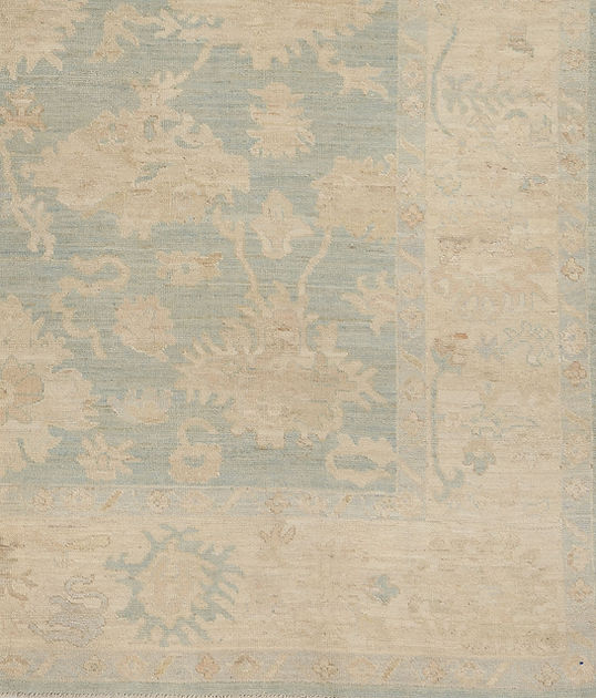 8.1 x 9.9 ft Hand Knotted Oushak Rug