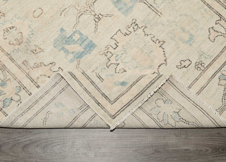 3.11 x 5.10 ft Hand Knotted Oushak Rug