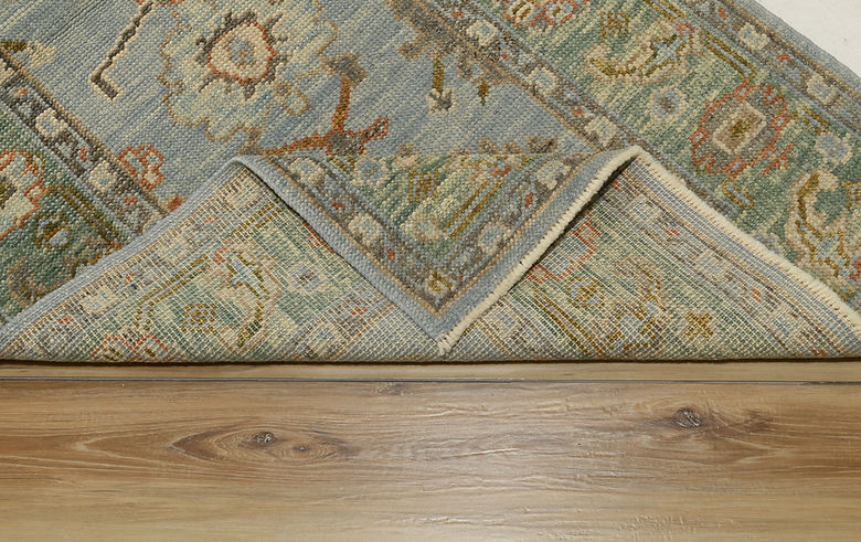 2.11 x 6 ft Hand Knotted Oushak Runner