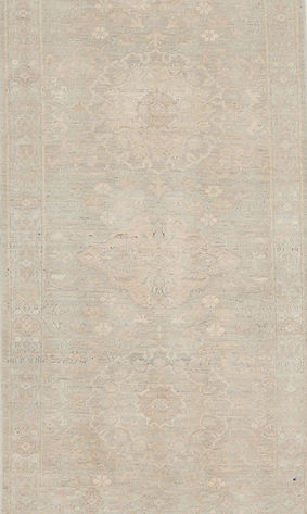 2.7 x 9.5 ft Hand Knotted Oushak Runner