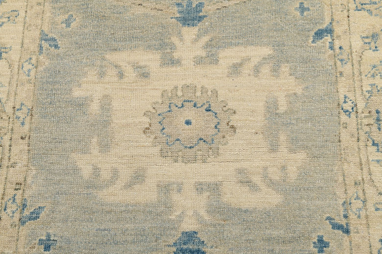 3 x 5.1 ft Hand Knotted Oushak Rug
