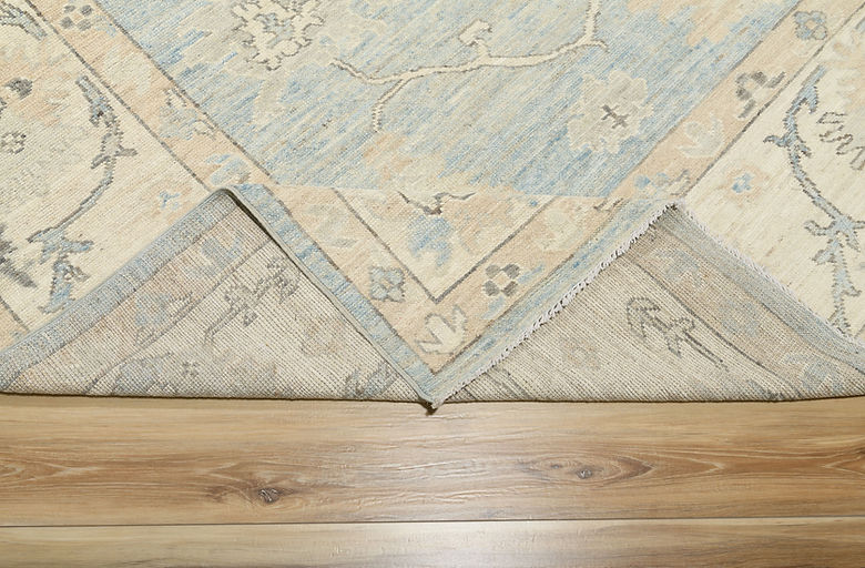 8.10 x 11.9 ft Hand Knotted Oushak Rug