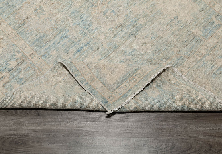 4.9 x 6.11 ft Hand Knotted Oushak Rug
