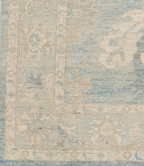 4.1 x 5.10 ft Hand Knotted Oushak Rug