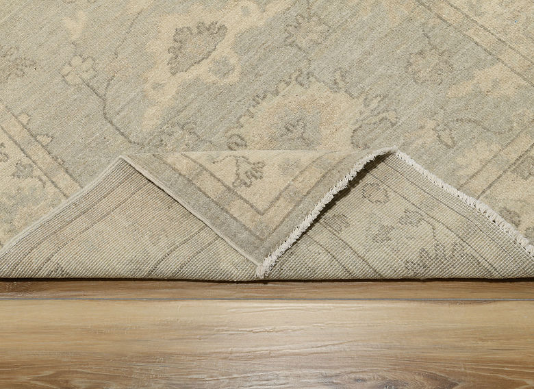 3.4 x 4.10 ft Hand Knotted Oushak Rug