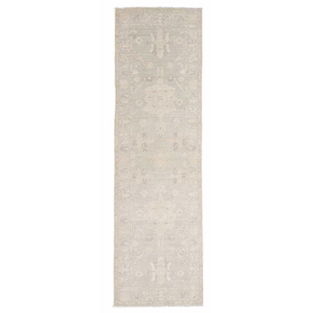 2.8 x 8.9 ft Hand Knotted Oushak Runner