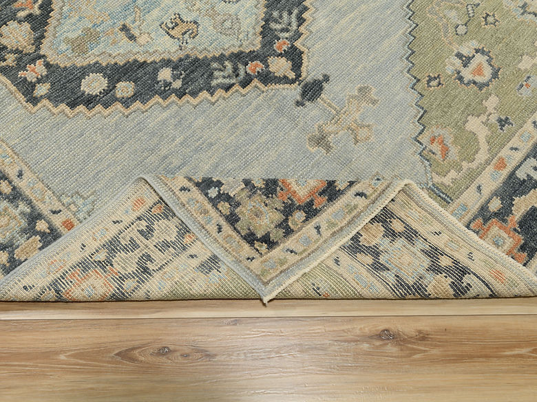 5.2 x 7.5 ft Hand Knotted Oushak Rug