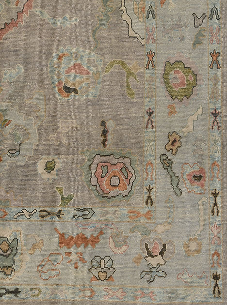 8.2 x 10.5 ft Hand Knotted Oushak Rug