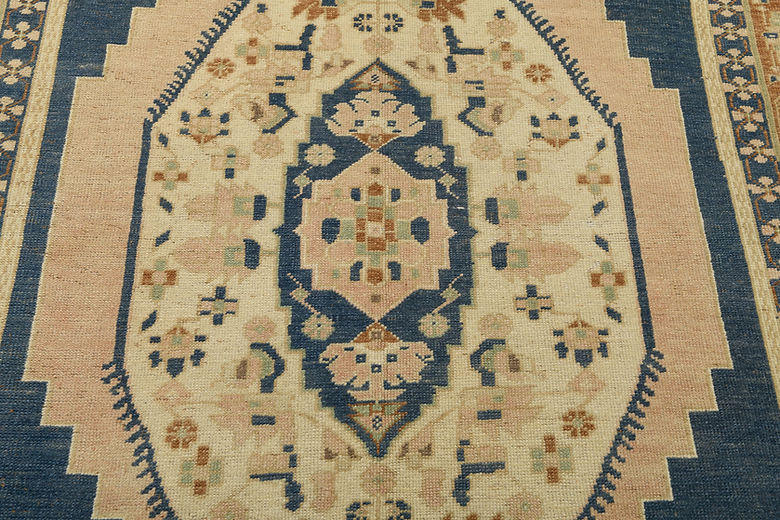 5.1 x 8.3 ft Hand Knotted Vintage Oushak Rug