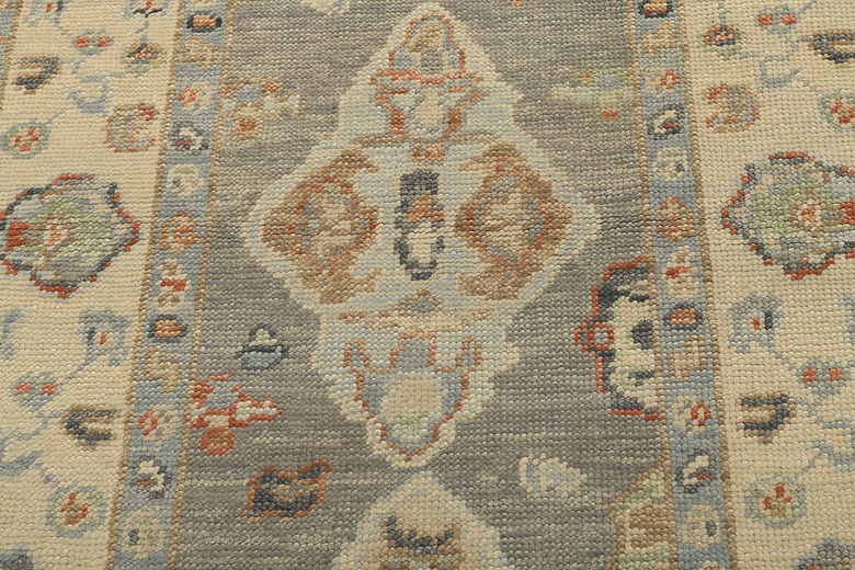 3.3 x 5 ft Hand Knotted Oushak Rug