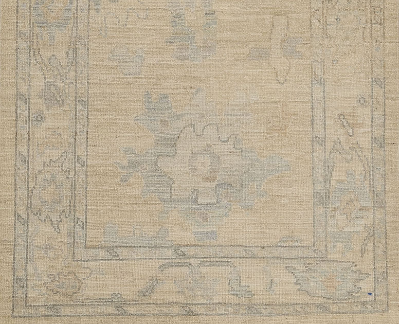 3.1 x 4.11 ft Hand Knotted Oushak Rug