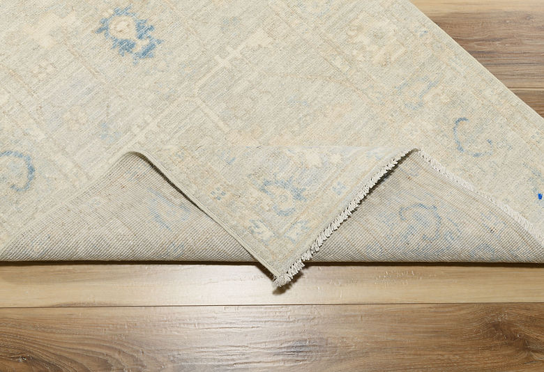 2.9 x 4.2 ft Hand Knotted Oushak Rug