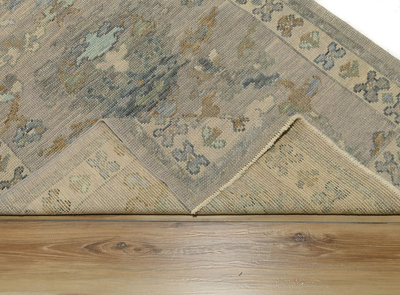 3.6 x 5.4 ft Hand Knotted Oushak Rug