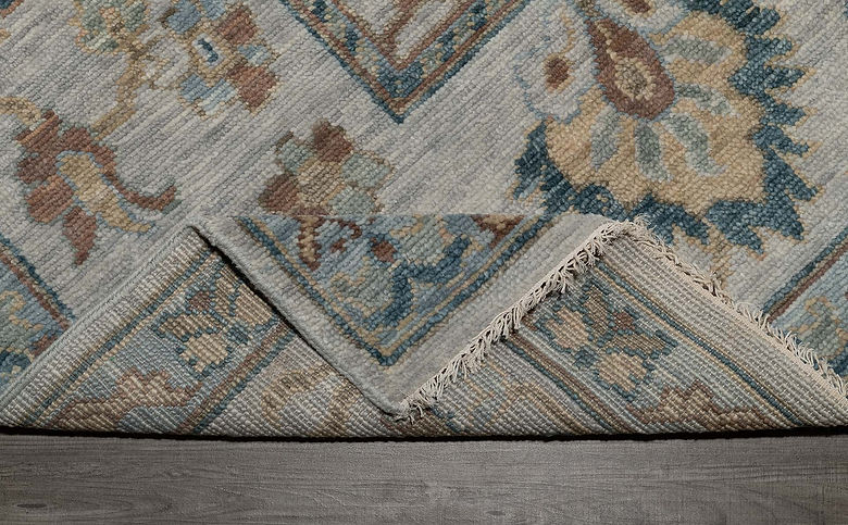8.11 x 12.2 ft Hand Knotted Oushak Rug