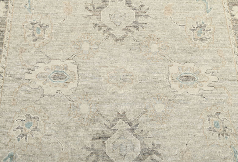 4.2 x 6 ft Hand Knotted Oushak Rug