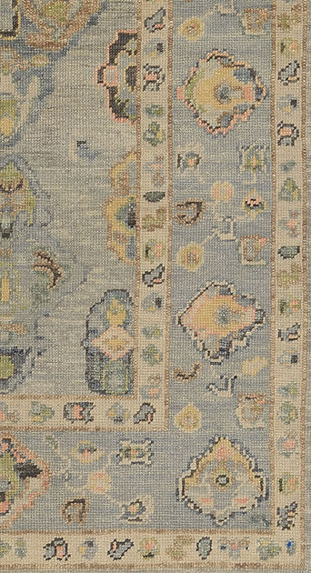 4.1 x 7.7 ft Hand Knotted Oushak Rug