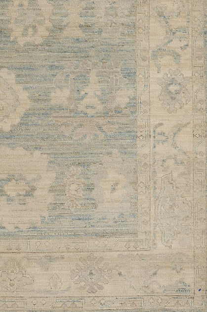 4.11 x 6.11 ft Hand Knotted Oushak Rug