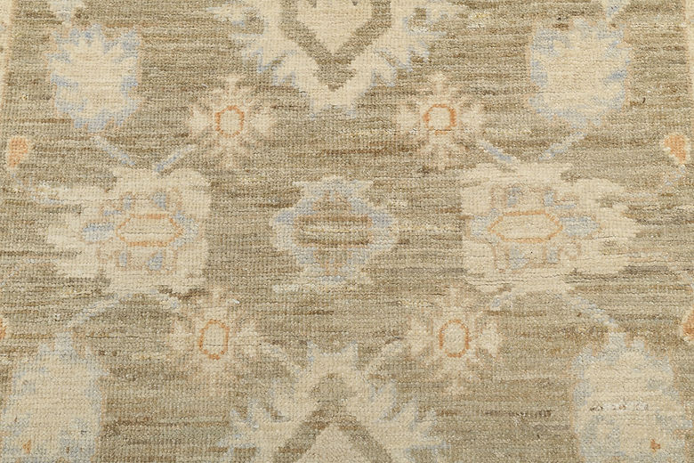 3.2 x 5 ft Hand Knotted Oushak Rug