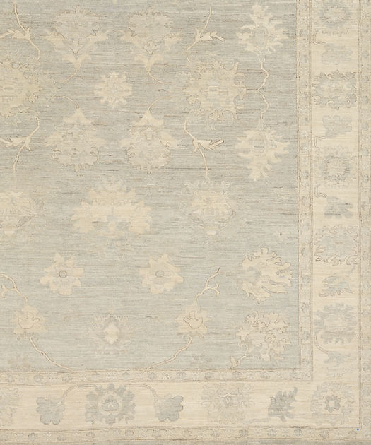 8.6 x 11.7 ft Hand Knotted Oushak Rug