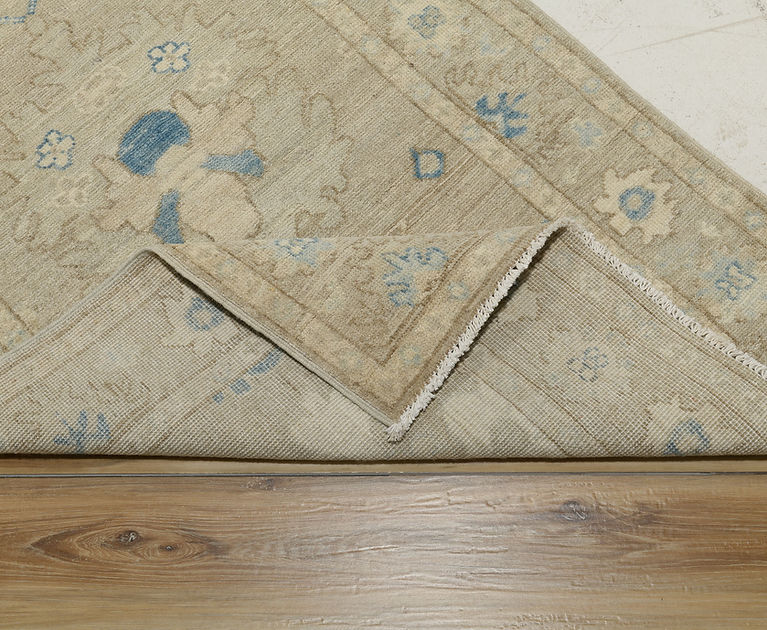 2.7 x 7.9 ft Hand Knotted Oushak Runner