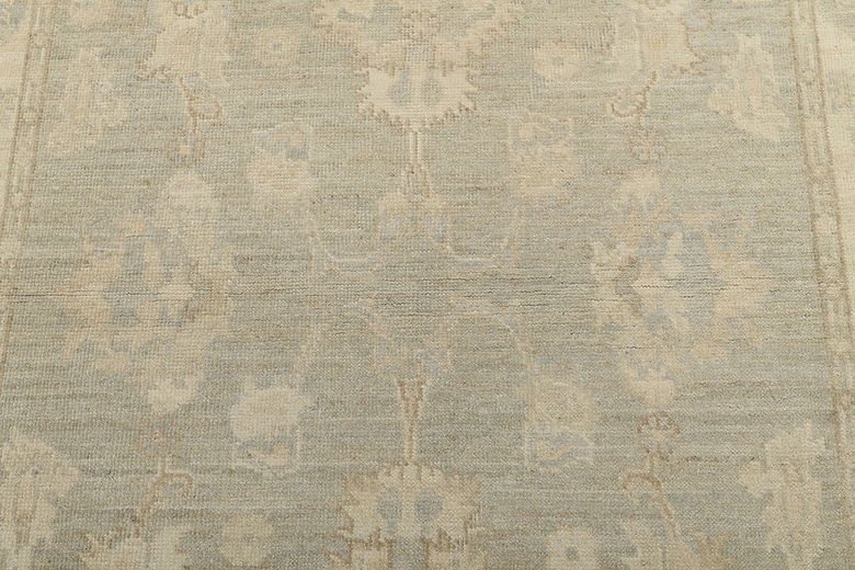 4 x 6.1 ft Hand Knotted Oushak Rug