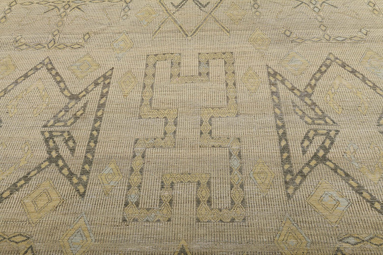 8 x 9.10 ft Hand Knotted Modern Rug