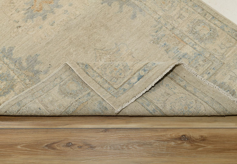 3.2 x 4.11 ft Hand Knotted Oushak Rug