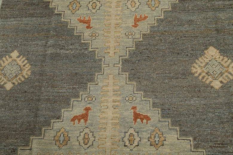 9 x 12.5 ft Hand Knotted Oushak Rug