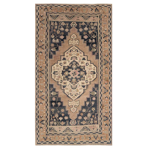 5.7 x 10.4 ft Hand Knotted Oushak Rug