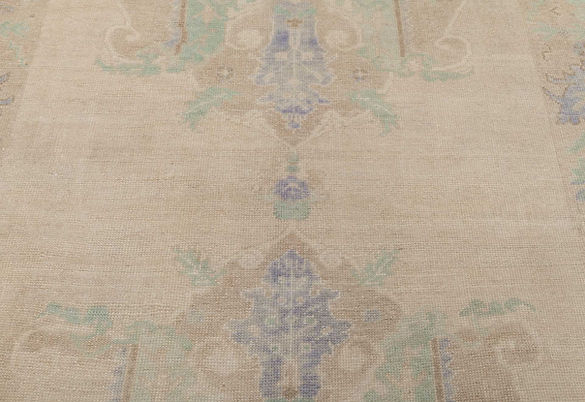 4.11 x 11.6 ft Hand Knotted Oushak Rug