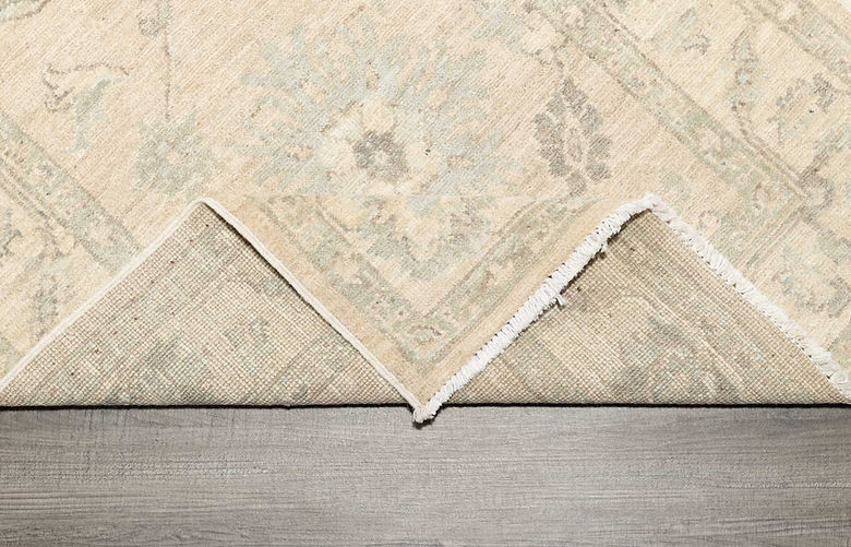 2.9 x 9 ft Hand Knotted Oushak Runner