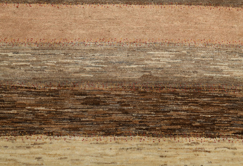 2.11 x 6 ft Hand Knotted Gabbeh Rug