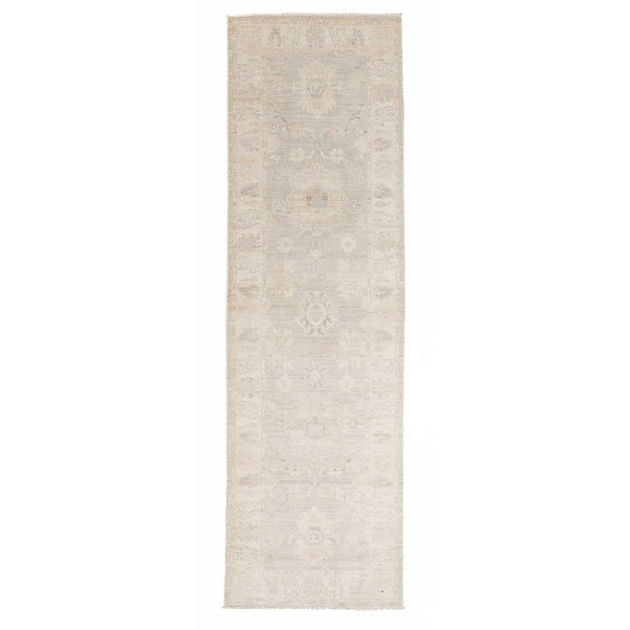 2.9 x 9.2 ft Hand Knotted Oushak Runner