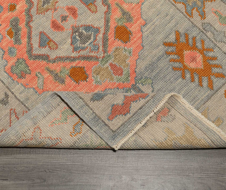 3 x 12.11 ft Hand Knotted Oushak Runner