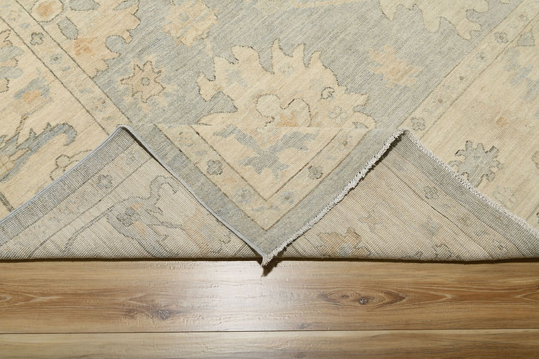 9.2 x 12.4 ft Hand Knotted Oushak Rug