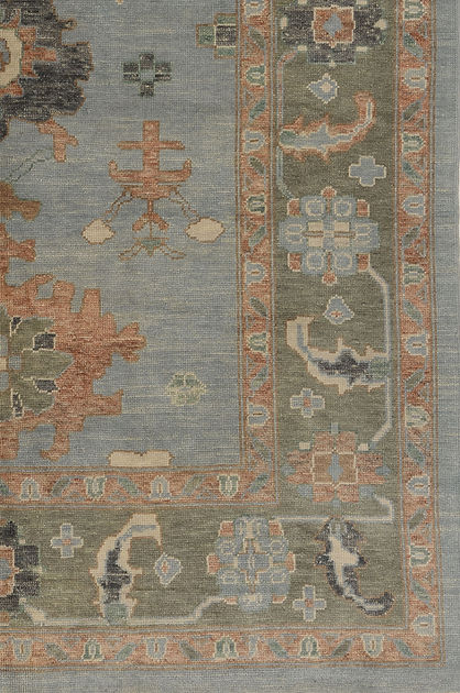 7.10 x 10.7 ft Hand Knotted Oushak Rug
