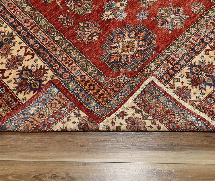 9.4 x 11.10 ft Hand Knotted Kazak Rug