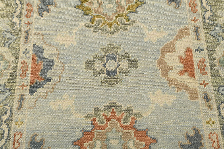 4 x 5.8 ft Hand Knotted Oushak Rug