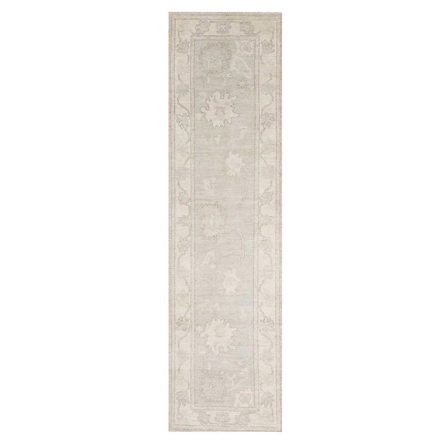 2.8 x 9.7 ft Hand Knotted Oushak Runner