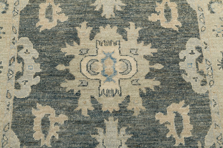 3.4 x 5 ft Hand Knotted Oushak Rug