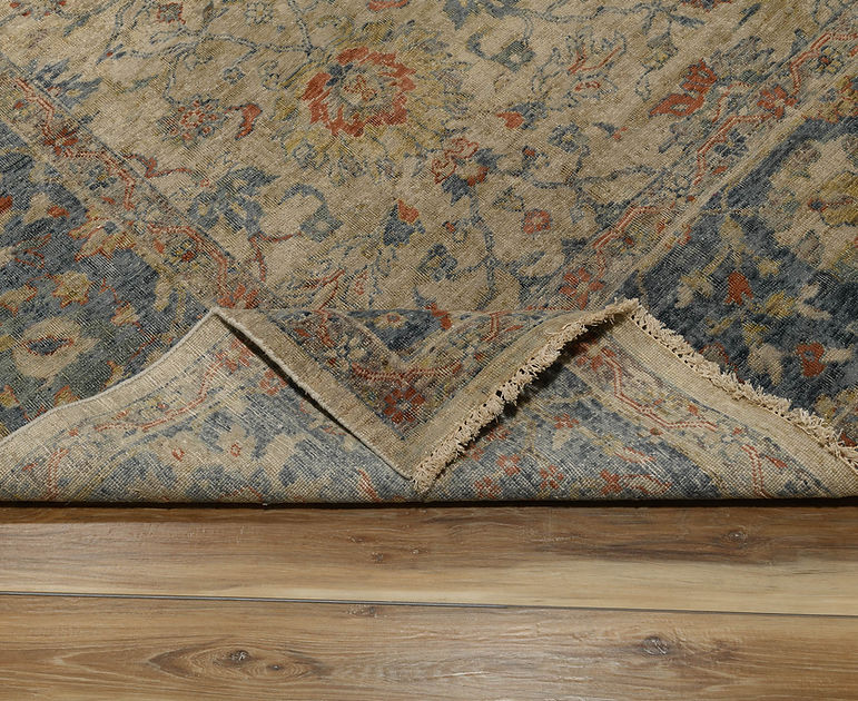 8.10 x 11.11 ft Hand Knotted Oushak Rug