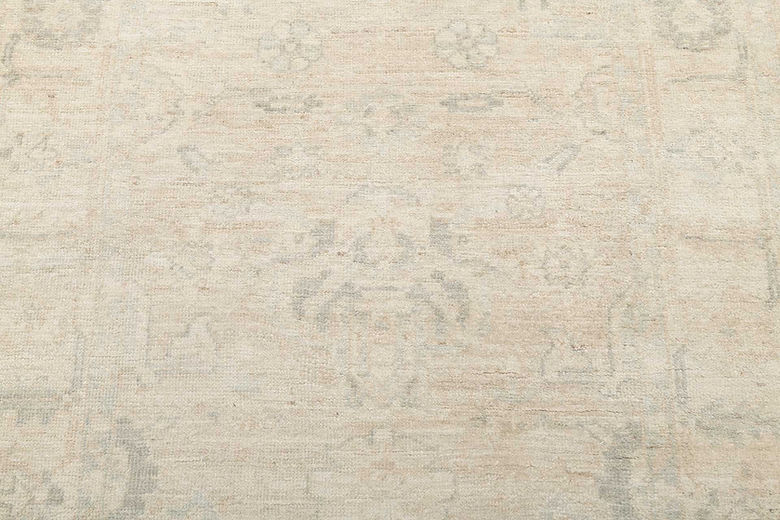 3.1 x 9.8 ft Hand Knotted Oushak Runner